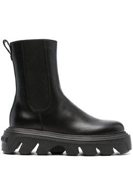 Casadei: Чёрные ботинки 