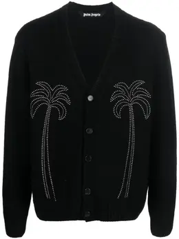 Palm Angels: Чёрный кардиган 