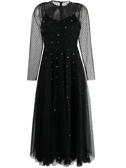 RED Valentino: Платье со стразами 
