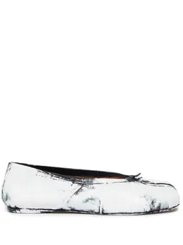 Maison Margiela: Белые балетки  Tabi