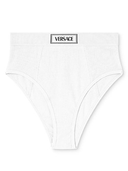Versace: Белые трусы 