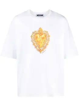 Moschino: Футболка с принтом 