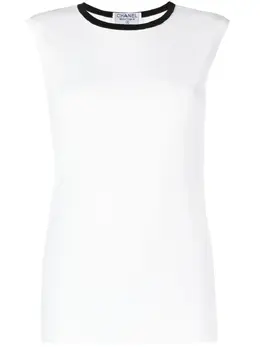 CHANEL Pre-Owned: Хлопковый топ 