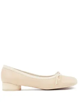 MM6 Maison Margiela: Бежевые балетки 
