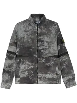 Stone Island: Куртка  Compass с абстрактным принтом