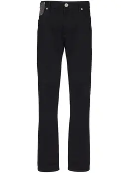Balmain: Джинсы со стразами 
