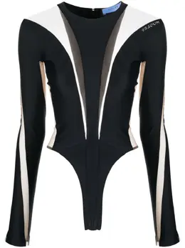 Mugler: Прозрачный боди 