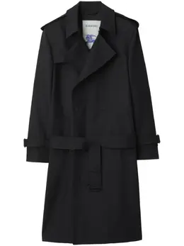 Burberry: Двубортный плащ 