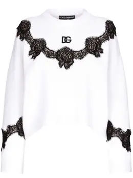 Dolce & Gabbana: Красный свитер 