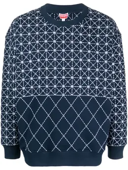 Kenzo: Голубой свитшот 