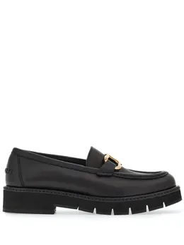 Ferragamo: Чёрные лоферы  Gancini
