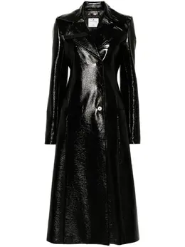 Courrèges: Кожаный плащ 