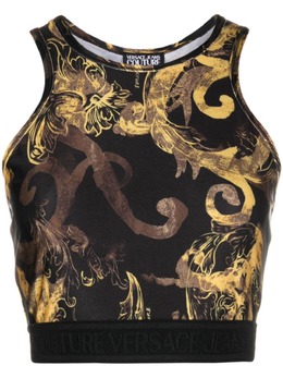 Versace Jeans Couture: Майка с принтом 