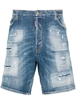 Dsquared2: Рваные шорты 