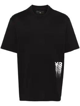 Y-3: Хлопковая футболка 