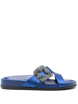 Manolo Blahnik: Голубые сандалии 