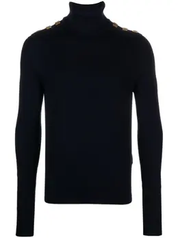 Balmain: Свитер на пуговицах 