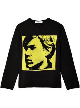 Comme Des Garçons Shirt: Свитер с принтом 