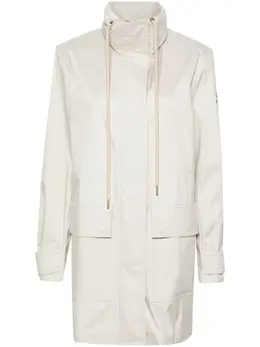 Moncler: Светлый пуховик 