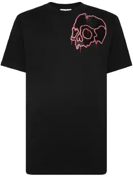 Philipp Plein: Хлопковая футболка  Skull