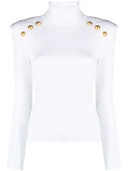 Balmain: Свитер на пуговицах 