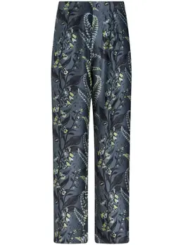 ETRO: Брюки  Foliage с принтом