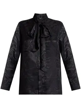 Versace: Рубашка  Barocco с бантом