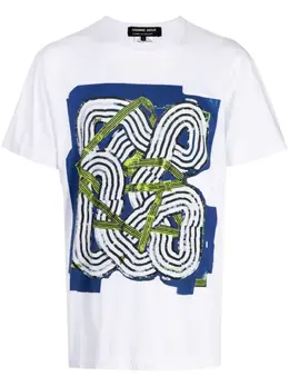 Comme des Garçons Homme Deux: Футболка с принтом 