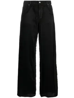 Blumarine: Атласные джинсы 