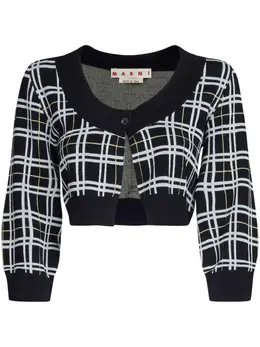 Marni: Чёрный кардиган 