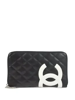 CHANEL Pre-Owned: Чёрный кошелёк 