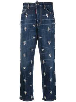 Dsquared2: Джинсы со стразами 