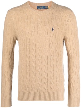 Polo Ralph Lauren: Коричневый свитер 