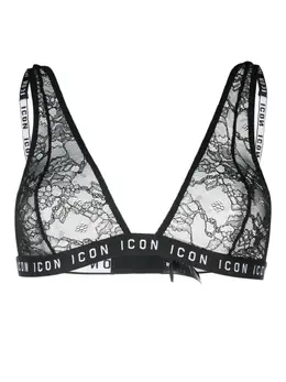 Dsquared2: Чёрный бюстгальтер  Icon