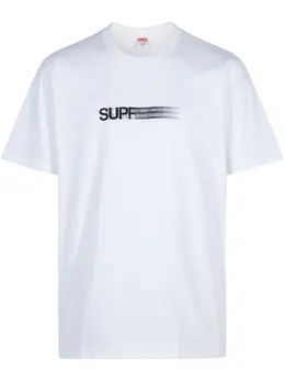 Supreme: Белая футболка  Motion Logo