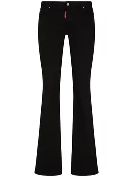 Dsquared2: Расклешённые джинсы  Twiggy