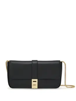 Ferragamo: Чёрная сумка  Gancini