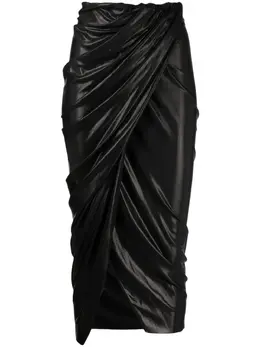 Rick Owens Lilies: Драпированная юбка 