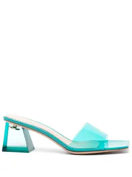 Gianvito Rossi: Голубые сабо 