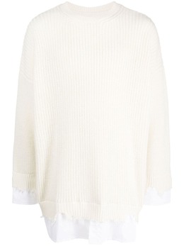 MM6 Maison Margiela: Рваный свитер 