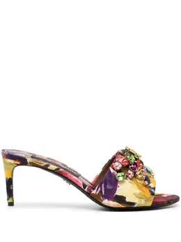 Dolce & Gabbana: Чёрные сабо 