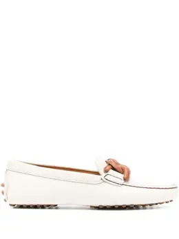 Tod's: Белые лоферы  Kate Gommino