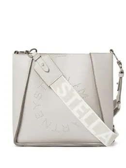 Stella McCartney: Светлая сумка  Stella Logo