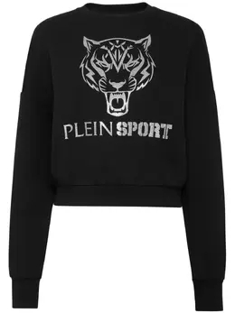 Plein Sport: Свитшот с тигровым принтом 