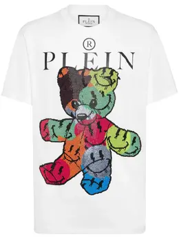 Philipp Plein: Хлопковая футболка  Teddy Bear