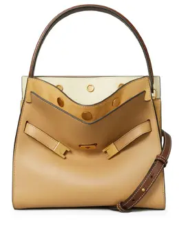Tory Burch: Бежевая сумка-шоппер  Lee Radziwill