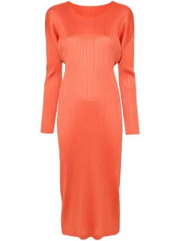 Pleats Please Issey Miyake: Платье миди 