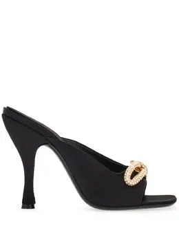Ferragamo: Чёрные сандалии 
