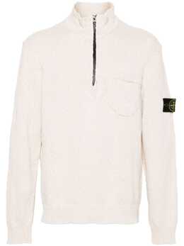 Stone Island: Бежевый свитер  Compass