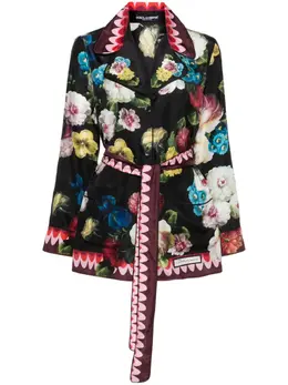 Dolce & Gabbana: Рубашка с растительным принтом 